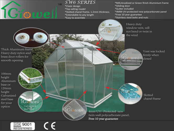 Lean-to Greenhouse LSW406