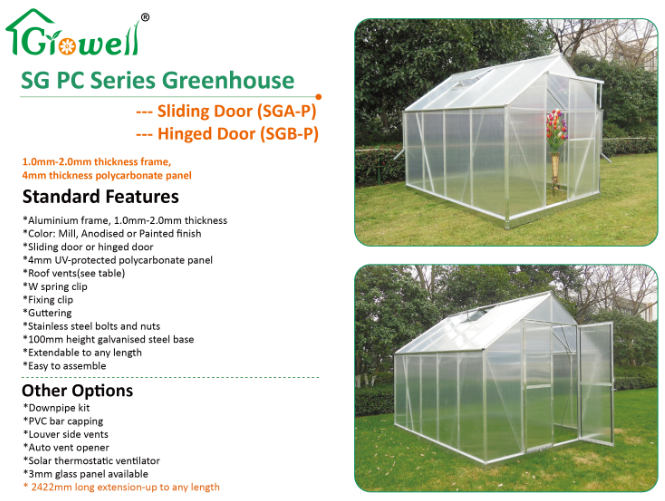 Growell garden greenhouse SG608