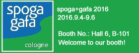 أهلاً بكم في جناحنا في معرض Spoga+Gafa في كولونيا 2016!